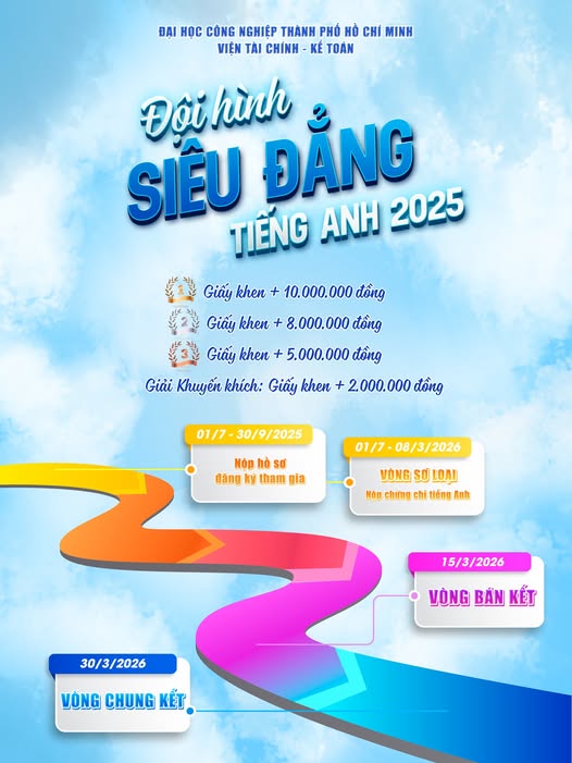 🔥 SIÊU CUỘC THI “ĐỘI HÌNH TIẾNG ANH VÔ ĐỊCH” 2025 – BẠN SẴN SÀNG CHỊU CHƠI CHỨ? 🔥