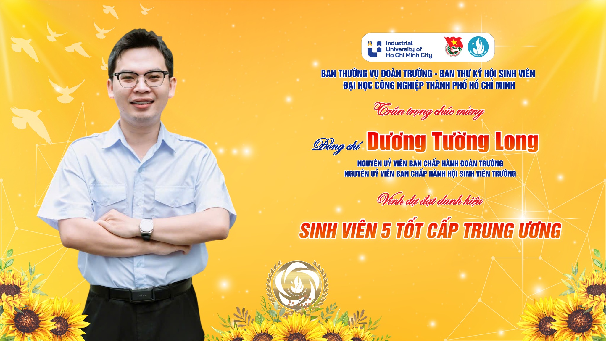 CHÚC MỪNG SINH VIÊN ĐẠT DANH HIỆU “SINH VIÊN 5 TỐT” CẤP TRUNG ƯƠNG NĂM HỌC 2024 – 2025